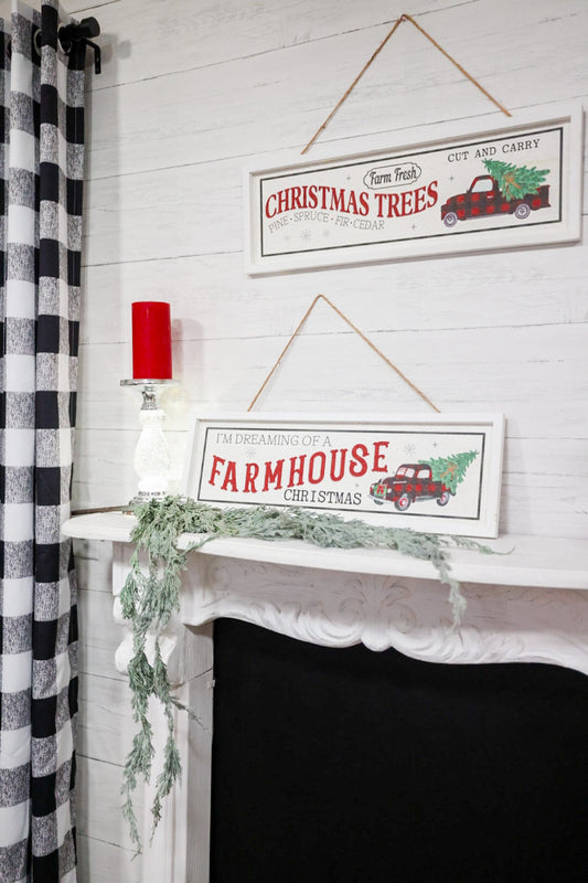 Farmhouse Christmas Sign (2 Styles) - Whiskey Skies
