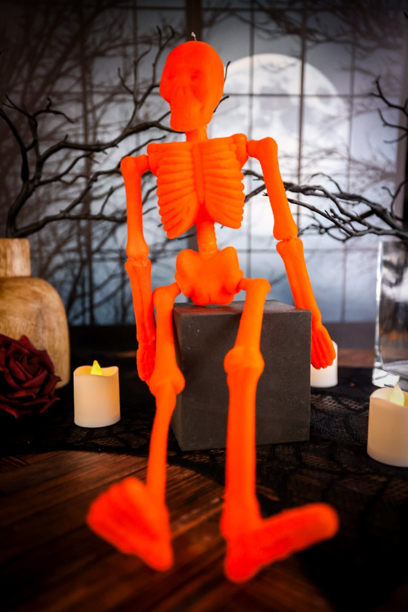 Flocked Skeleton Decor (Six Colors) - Whiskey Skies
