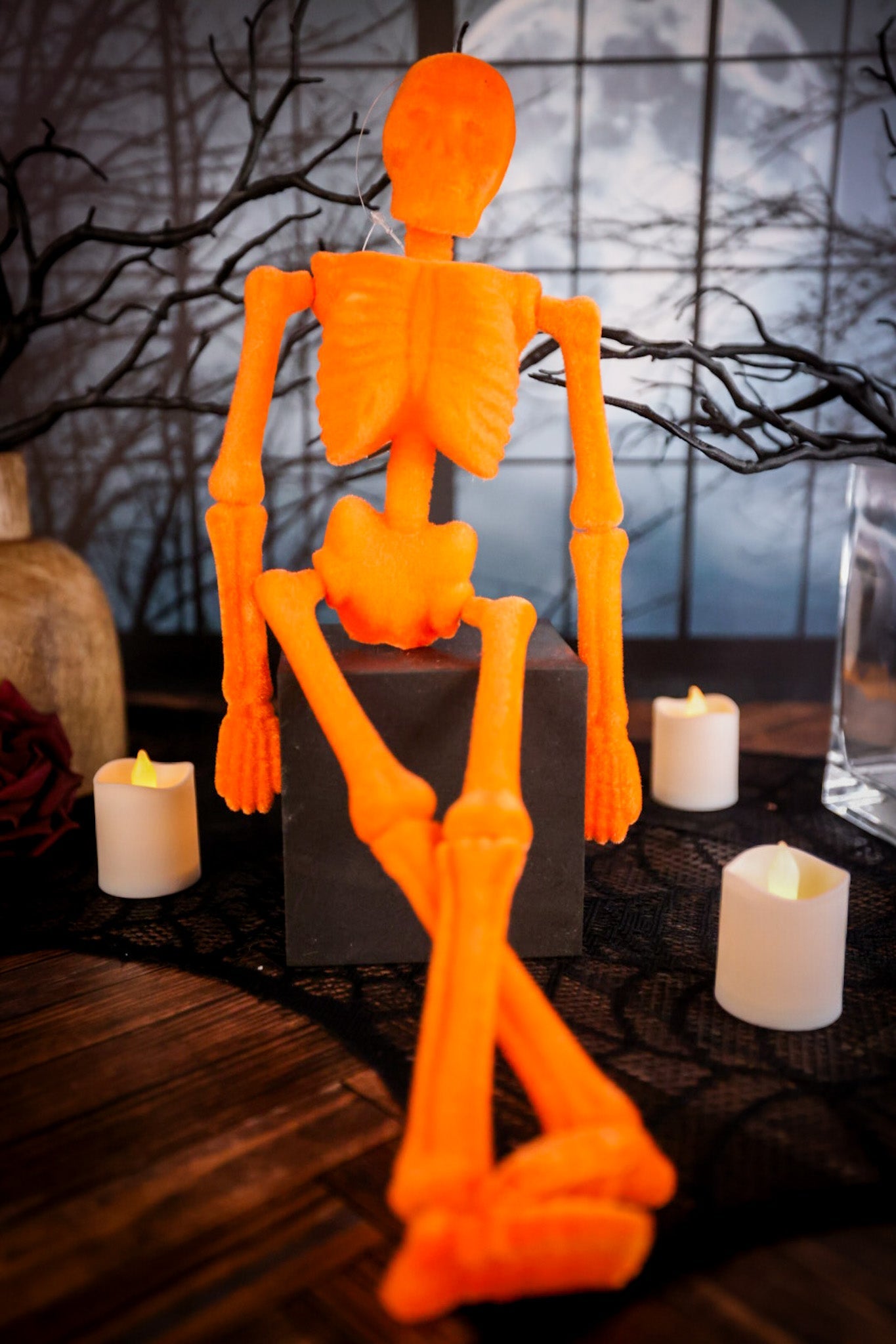 Flocked Skeleton Decor (Six Colors) - Whiskey Skies