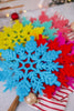 Flocked Snowflake Ornaments (Six Colors) - Whiskey Skies