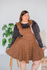 Floral Corduroy Pinafore - Whiskey Skies