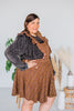 Floral Corduroy Pinafore - Whiskey Skies