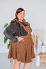 Floral Corduroy Pinafore - Whiskey Skies