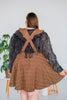 Floral Corduroy Pinafore - Whiskey Skies