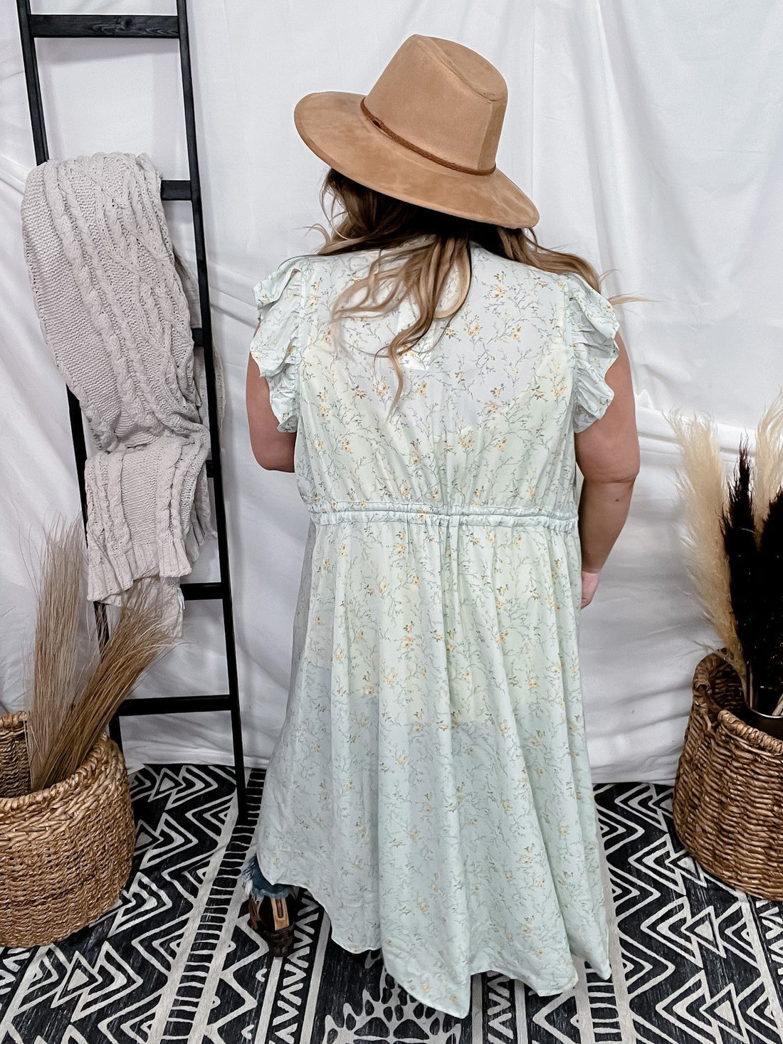 Floral Hi - Lo Kimono - Whiskey Skies - HEYSON