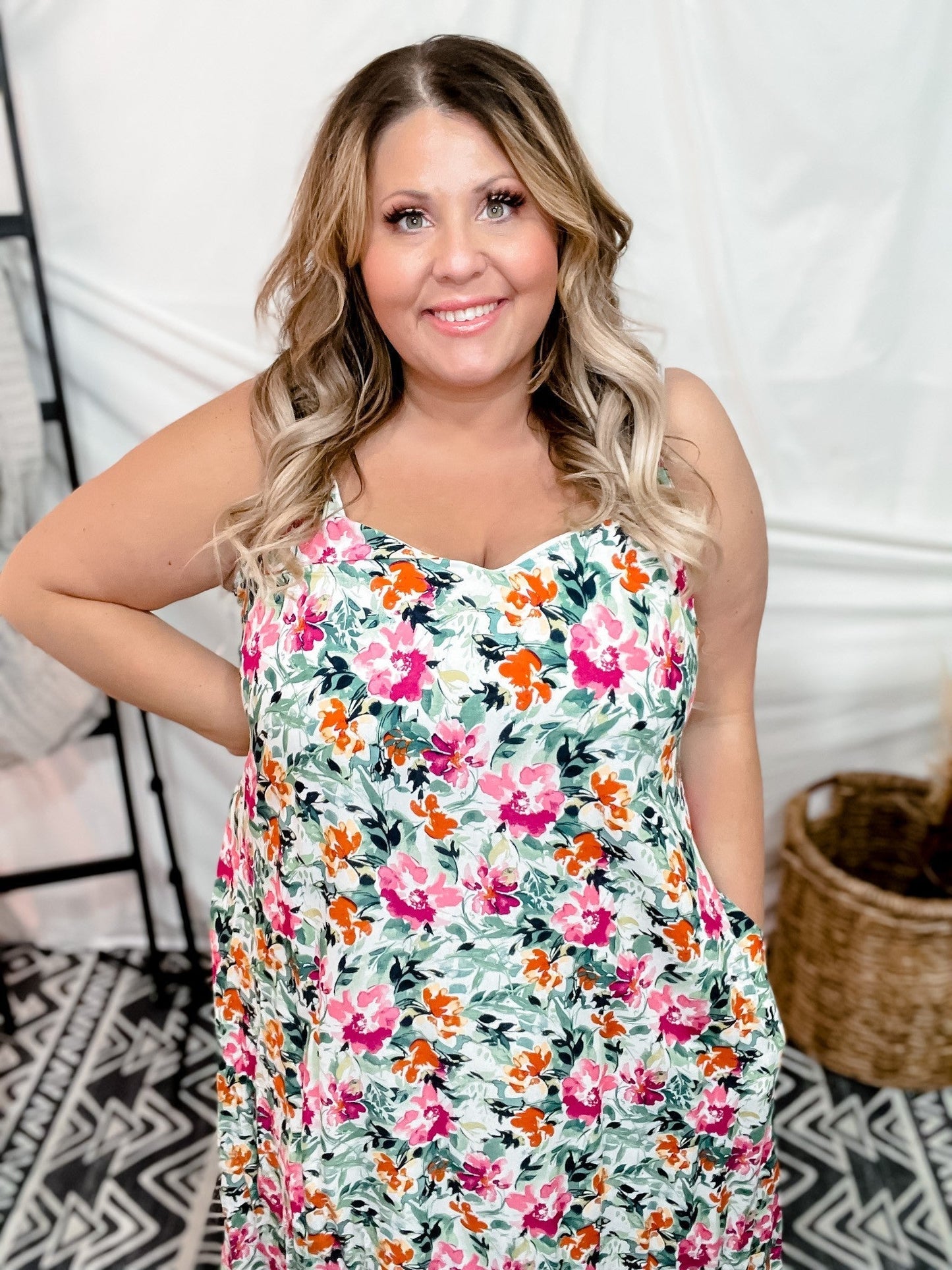 Floral V-Neck Maxi Dress *Final Sale* - Whiskey Skies
