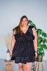 Flutter Sleeve Tiered Dress - Whiskey Skies