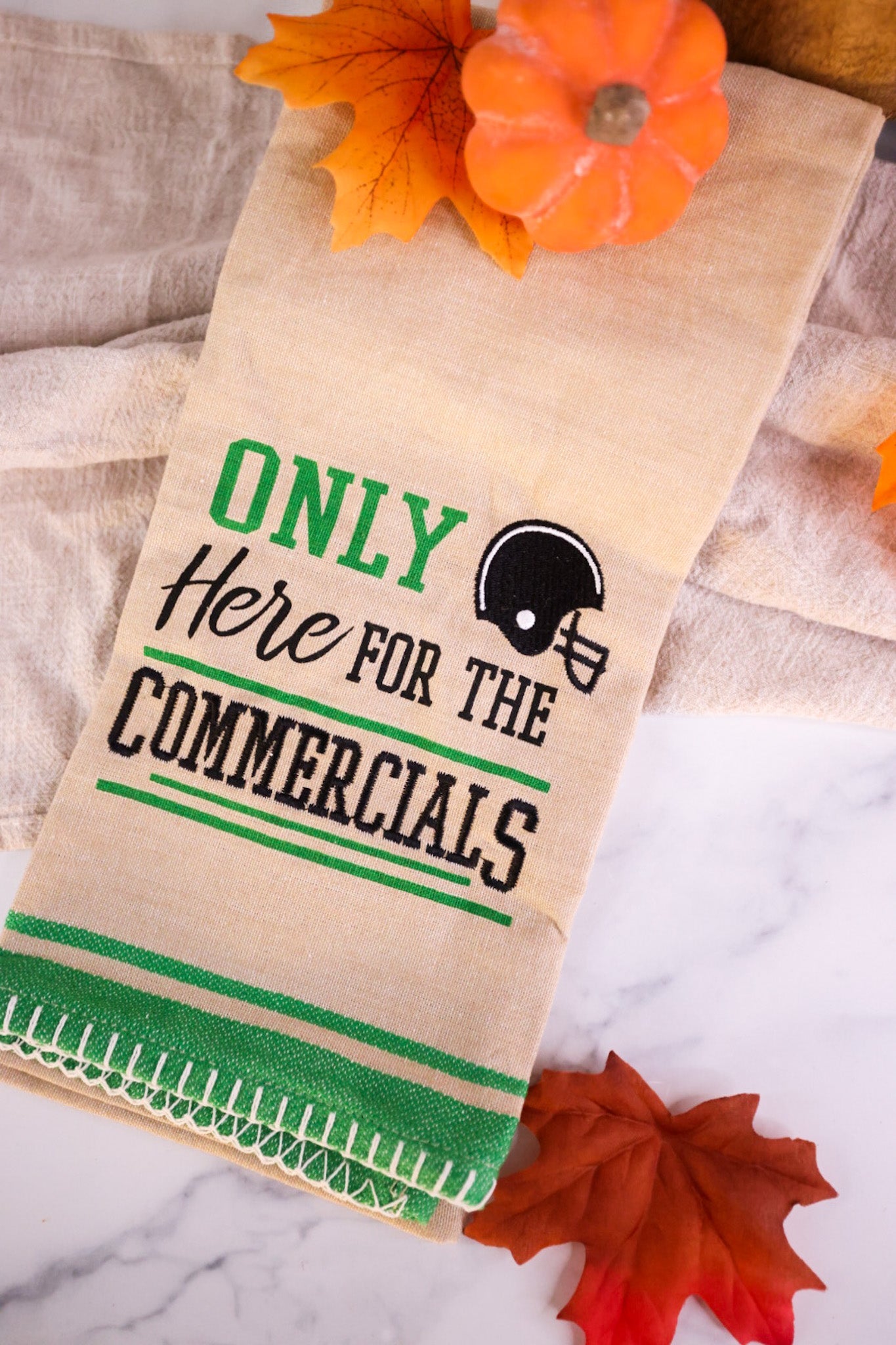 Football Commercials Kitchen Towel - Whiskey Skies