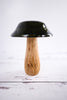 Forest Green Lacquered Wooden Mushroom - Whiskey Skies