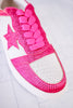 Fuchsia Crystal Legendary Sneakers - Whiskey Skies