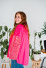 Fuchsia Long Sleeve Sequin Button Up Shirt - Whiskey Skies