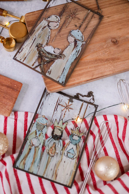 Glass Nativity Ornament (2 Styles) - Whiskey Skies