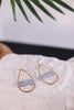 Gold Tear Drop Earrings - Whiskey Skies - LESLIE CURTIS JEWLERY DESIGNS