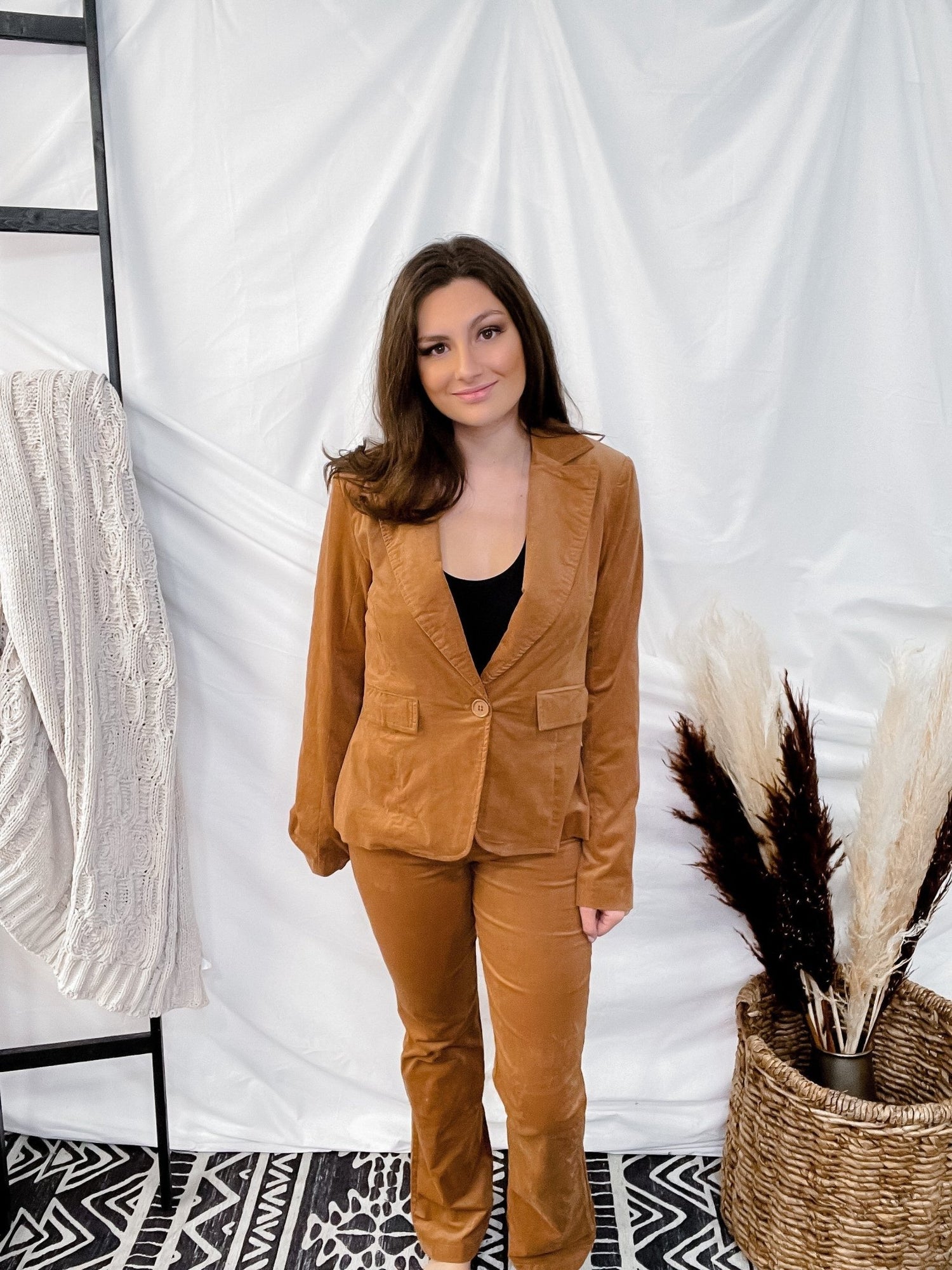Golden Brown Corduroy Murphy Blazer - Whiskey Skies - UNIQUE VINTAGE