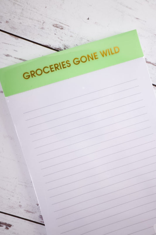 Groceries Gone Wild Notepad - Whiskey Skies