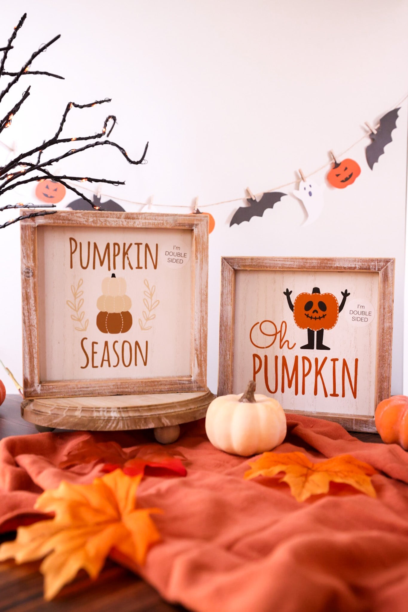 Halloween & Fall Tabletop Wooden Sign - Whiskey Skies