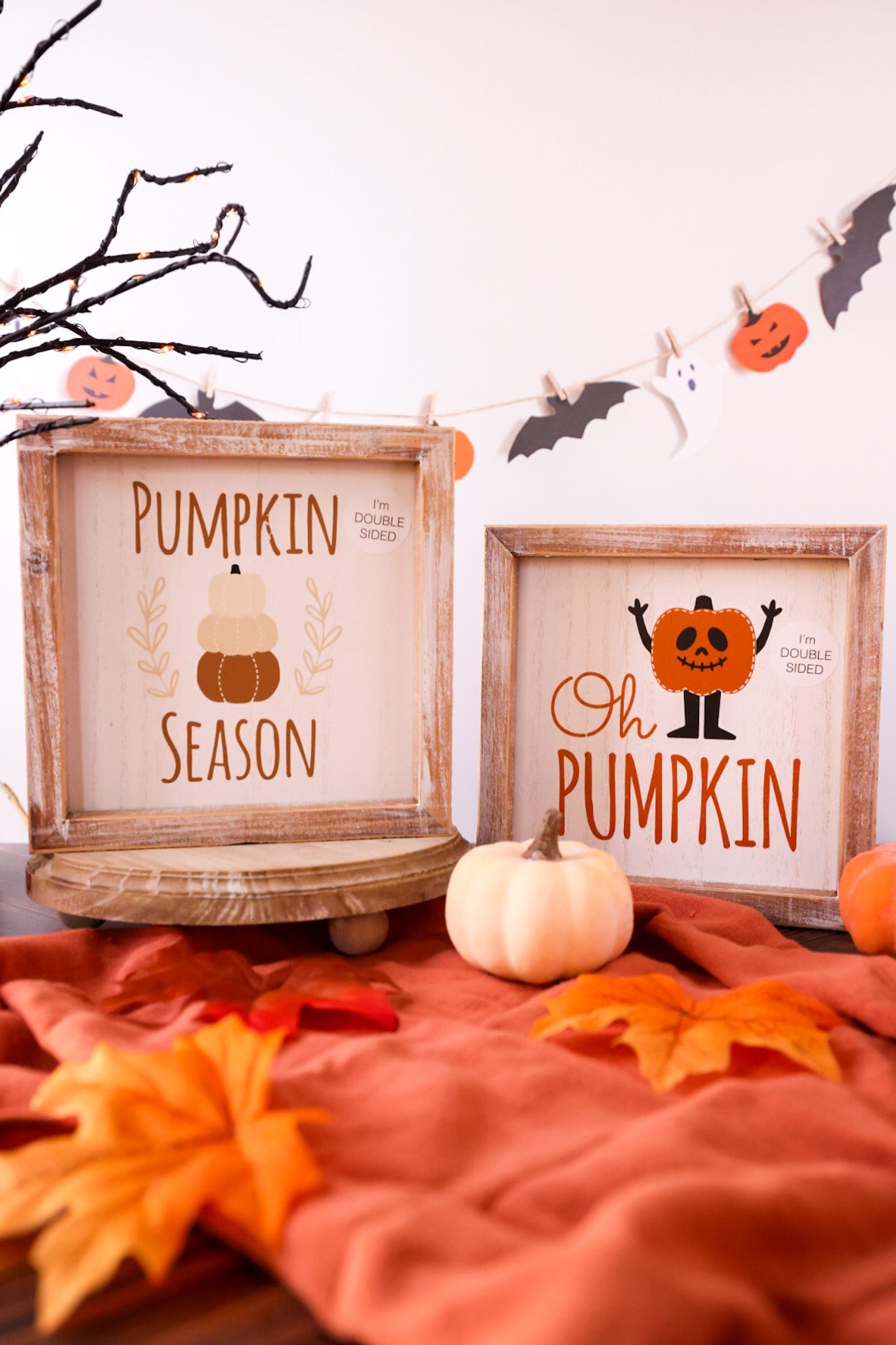 Halloween & Fall Tabletop Wooden Sign - Whiskey Skies