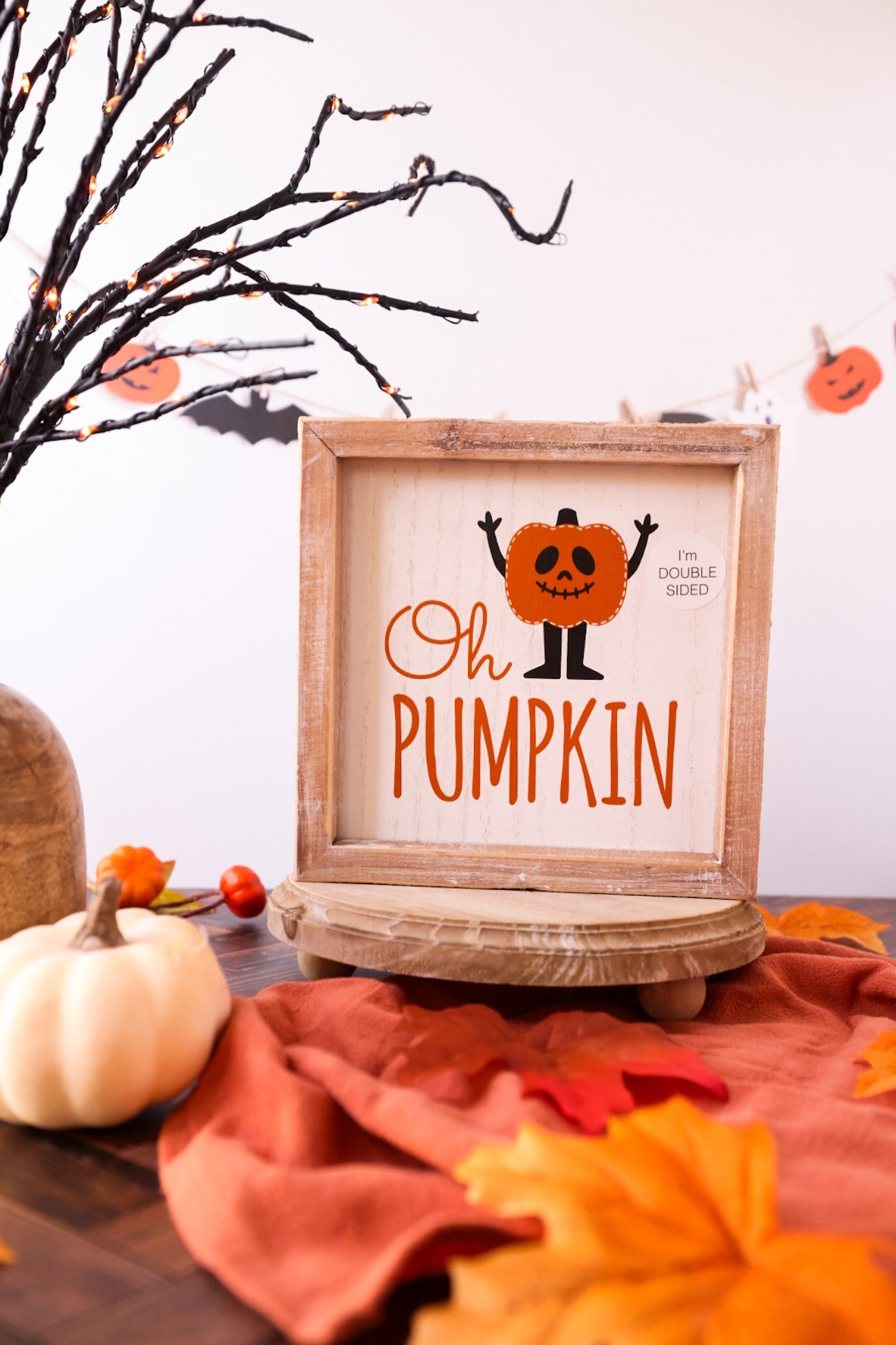 Halloween & Fall Tabletop Wooden Sign - Whiskey Skies