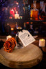 Halloween Feather Tag & Bottle Set - Whiskey Skies