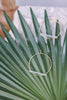 Hammered Gold Hoop Earrings - Whiskey Skies