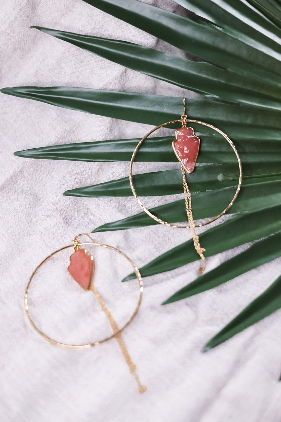 Hammered Gold Hoop Earrings - Whiskey Skies - LESLIE CURTIS JEWLERY DESIGNS