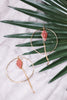 Hammered Gold Hoop Earrings - Whiskey Skies - LESLIE CURTIS JEWLERY DESIGNS