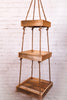 Hanging Three Tiered Wood With Rope - Whiskey Skies - KALALOU