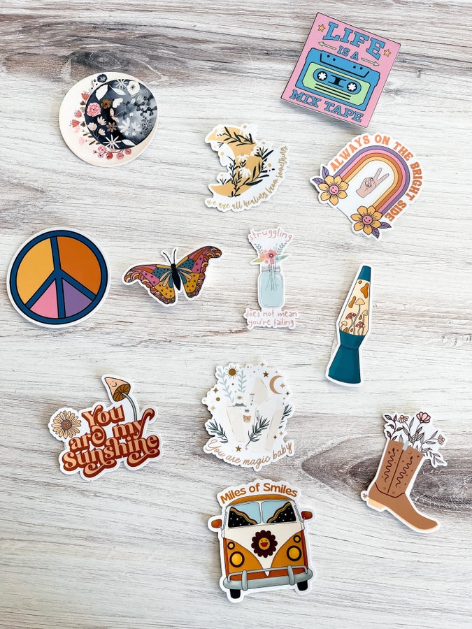 Hippie Stickers *Final Sale* - Whiskey Skies