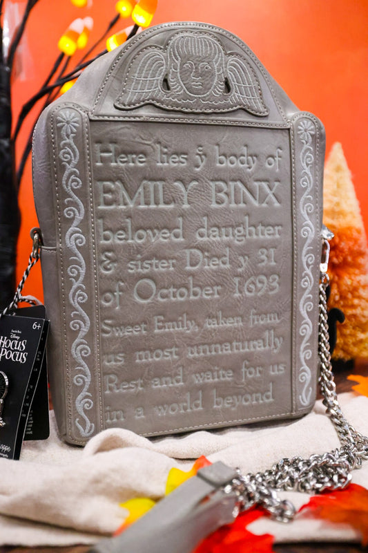 Hocus Pocus Here Lies Emily Binx Cross Body Bag - Whiskey Skies