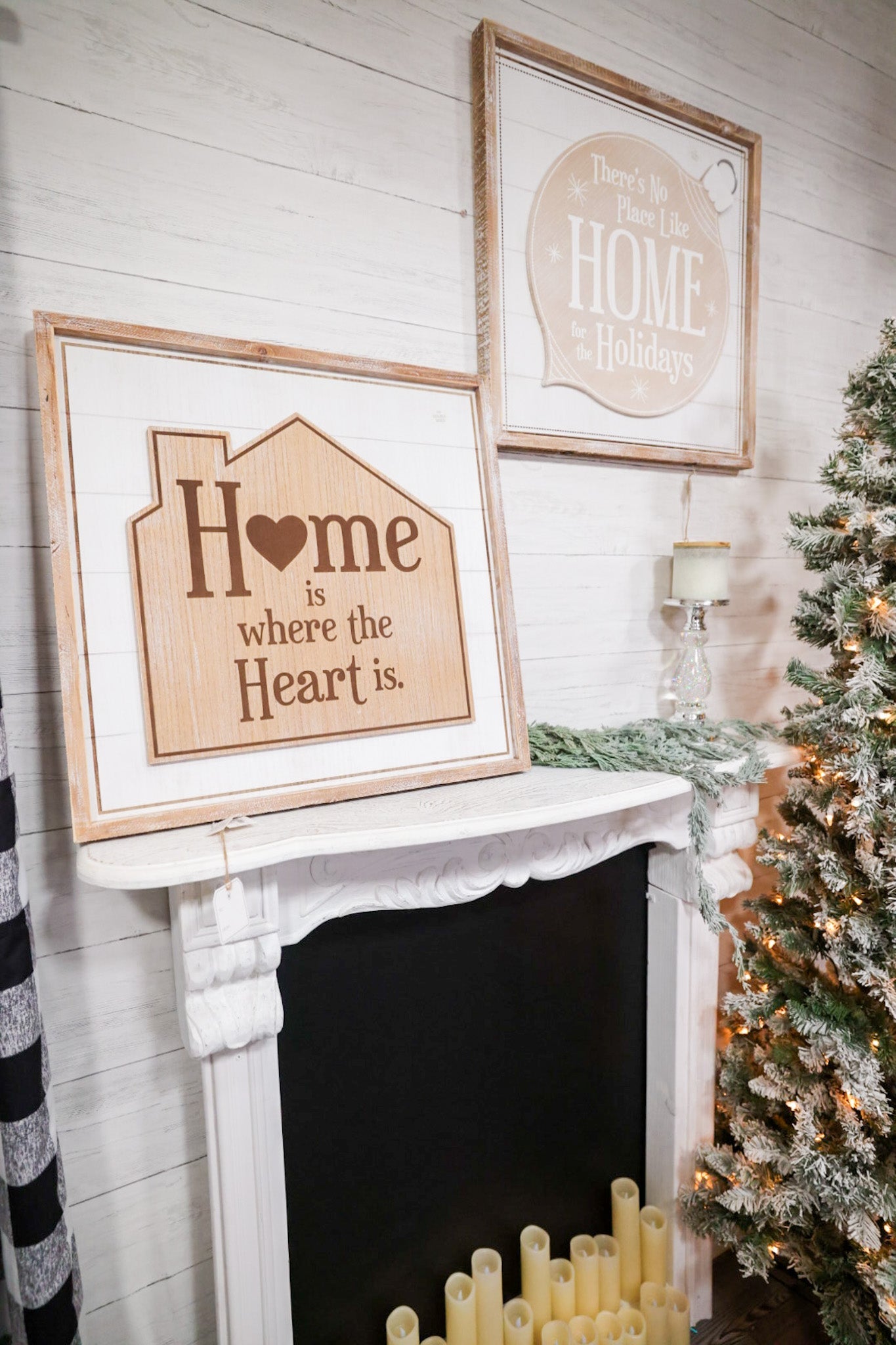 Holiday & Heart Double Sided Sign - Whiskey Skies