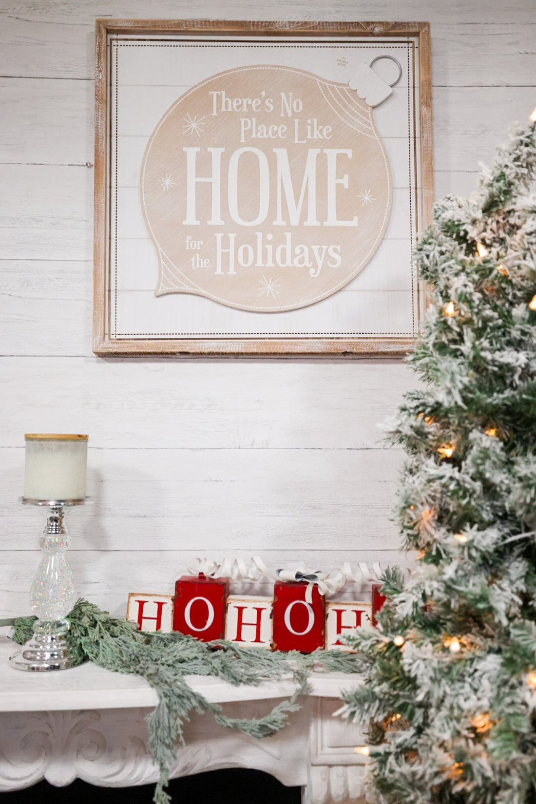 Holiday & Heart Double Sided Sign - Whiskey Skies