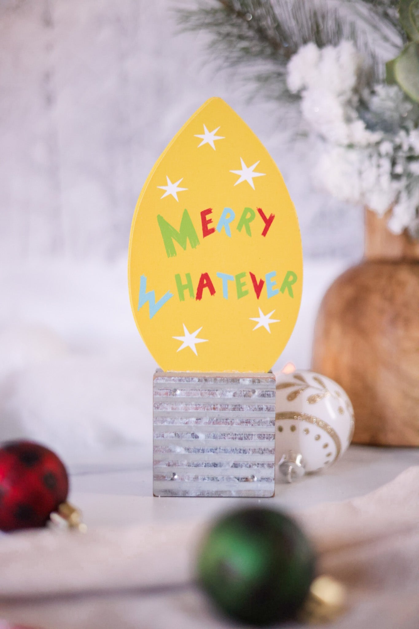 Holiday Lights Tabletop Decor (4 Styles) - Whiskey Skies