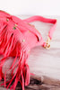 Hot Pink Removable Fringe Fanny Pack - Whiskey Skies