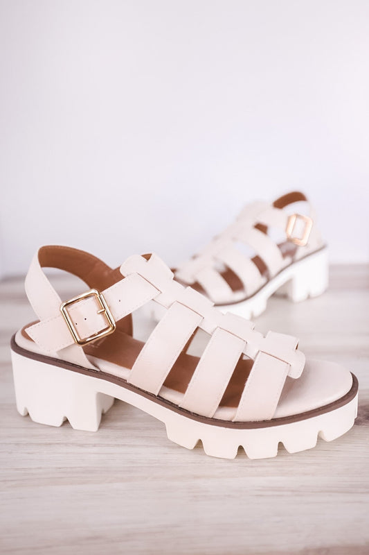 Ivory Fisher Sandals - Whiskey Skies