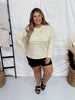 Ivory & Olive Striped Long Sleeve Crew Neck Top - Whiskey Skies