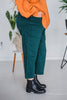 Jade Colored Judy Blue Cropped Wide Leg Tummy Control Jeans - Whiskey Skies