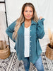 Jade Long Sleeve Corded Button Down Shirt - Whiskey Skies