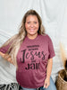 Jesus & Jail Graphic Tee - Whiskey Skies