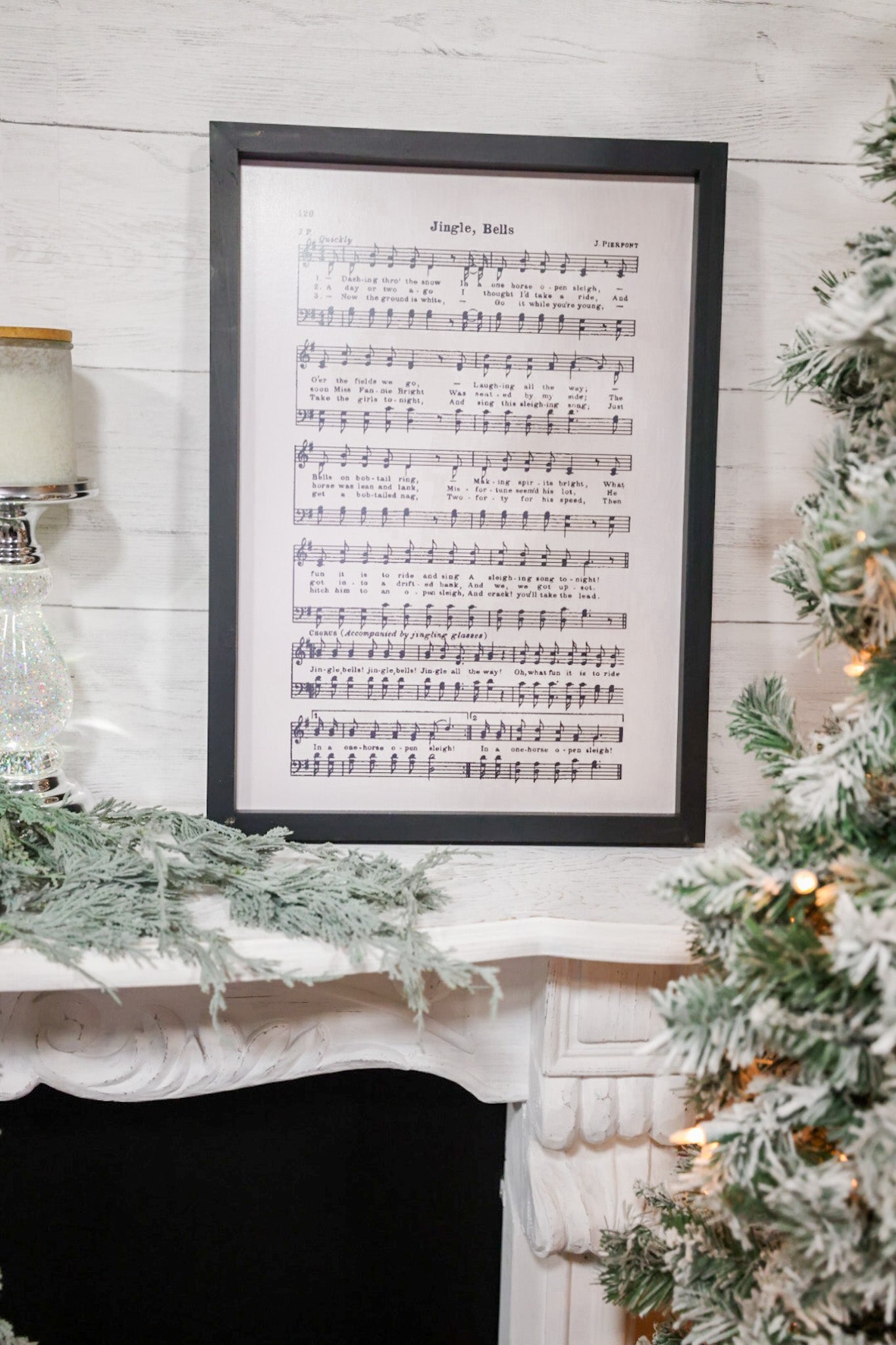 Jingle Bells/Flowers Double Sided Sign - Whiskey Skies
