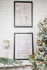 Jingle Bells/Flowers Double Sided Sign - Whiskey Skies