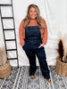 Judy Blue Classic Wide Leg Denim Overalls - Whiskey Skies