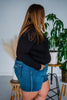 Judy Blue Contrast Wash & Pocket Destroy Shorts - Whiskey Skies