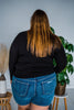 Judy Blue Contrast Wash & Pocket Destroy Shorts - Whiskey Skies