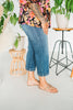 Judy Blue Cropped Wide Leg Jeans - Whiskey Skies