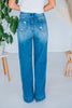 Judy Blue Destroyed Trouser Wide Leg - Whiskey Skies