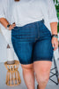 Judy Blue High-Waist Pull On Bermuda Shorts - Whiskey Skies