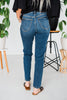Judy Blue High Waist Shield Back Pocket Slim Jeans - Whiskey Skies