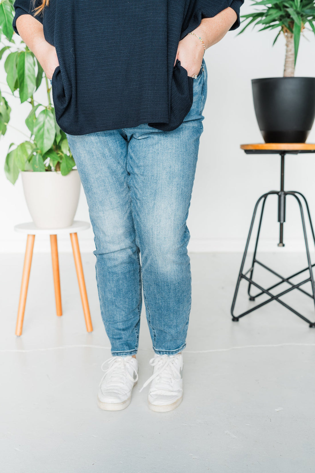 Judy Blue High Waist Tummy Control Vintage Skinny Jeans - Whiskey Skies