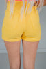 Judy Blue High Waist Tummy Control Yellow Garment Dyed Shorts - Whiskey Skies - JUDY BLUE