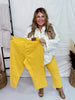 Judy Blue High Waist Yellow Garment Dyed Braided WB Crop - Whiskey Skies
